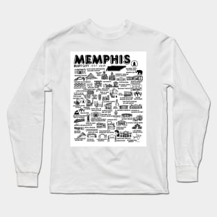 Memphis Map Long Sleeve T-Shirt